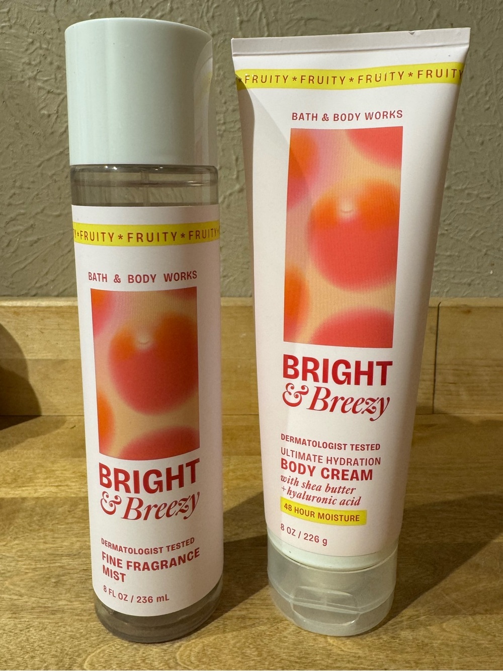NWT Bright and Breezy Fragrance Mist and Hydration Cream Bundle